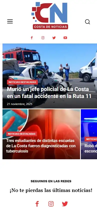 Costa de Noticias website